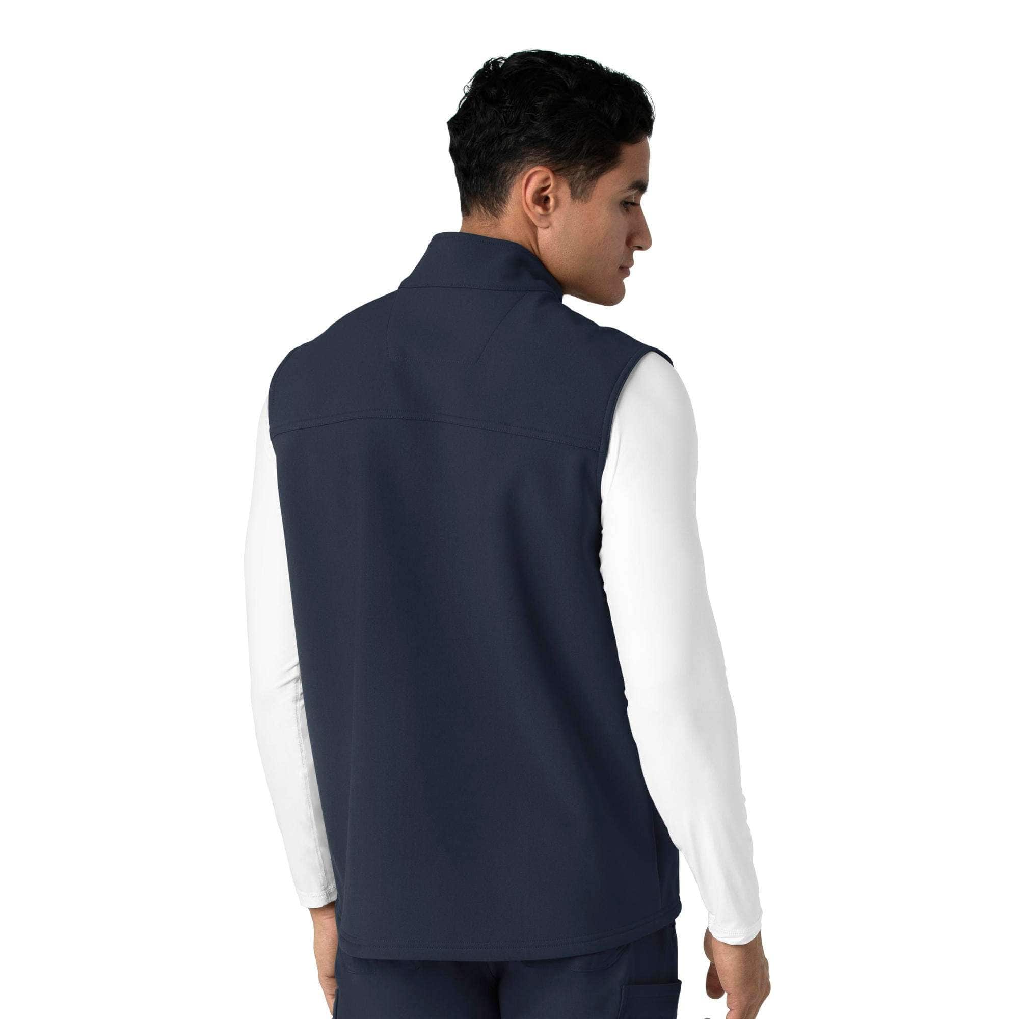 Rugged flex® men's bonded fleece scrub vest