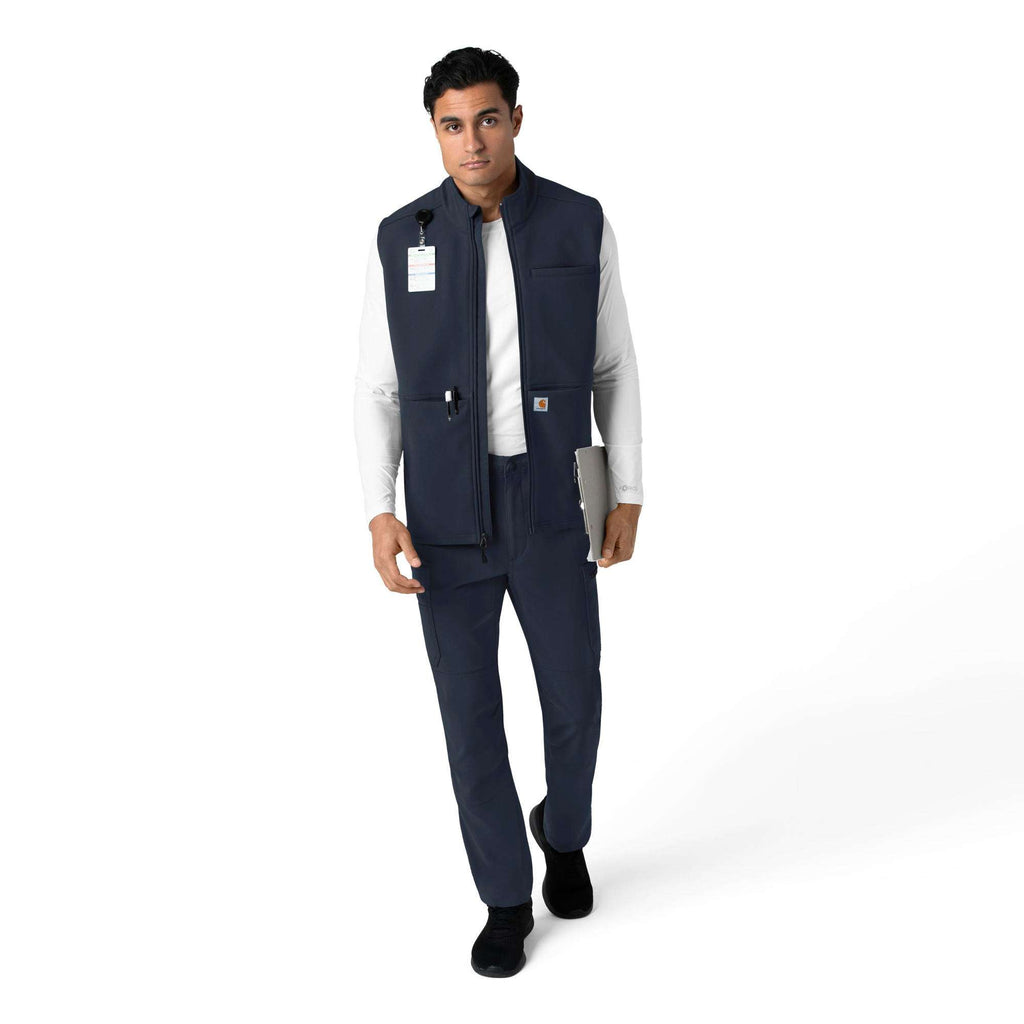 Rugged flex® men's bonded fleece scrub vest