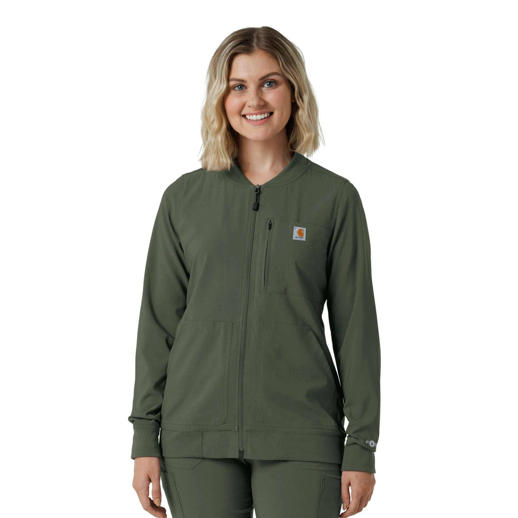 Women's force cross-flex lightweight scrub jacket