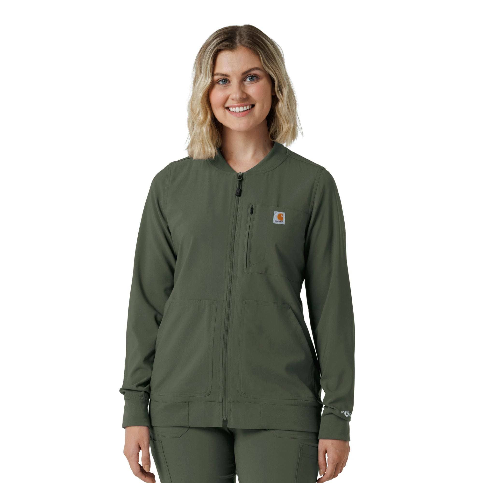 Women's force cross-flex lightweight scrub jacket