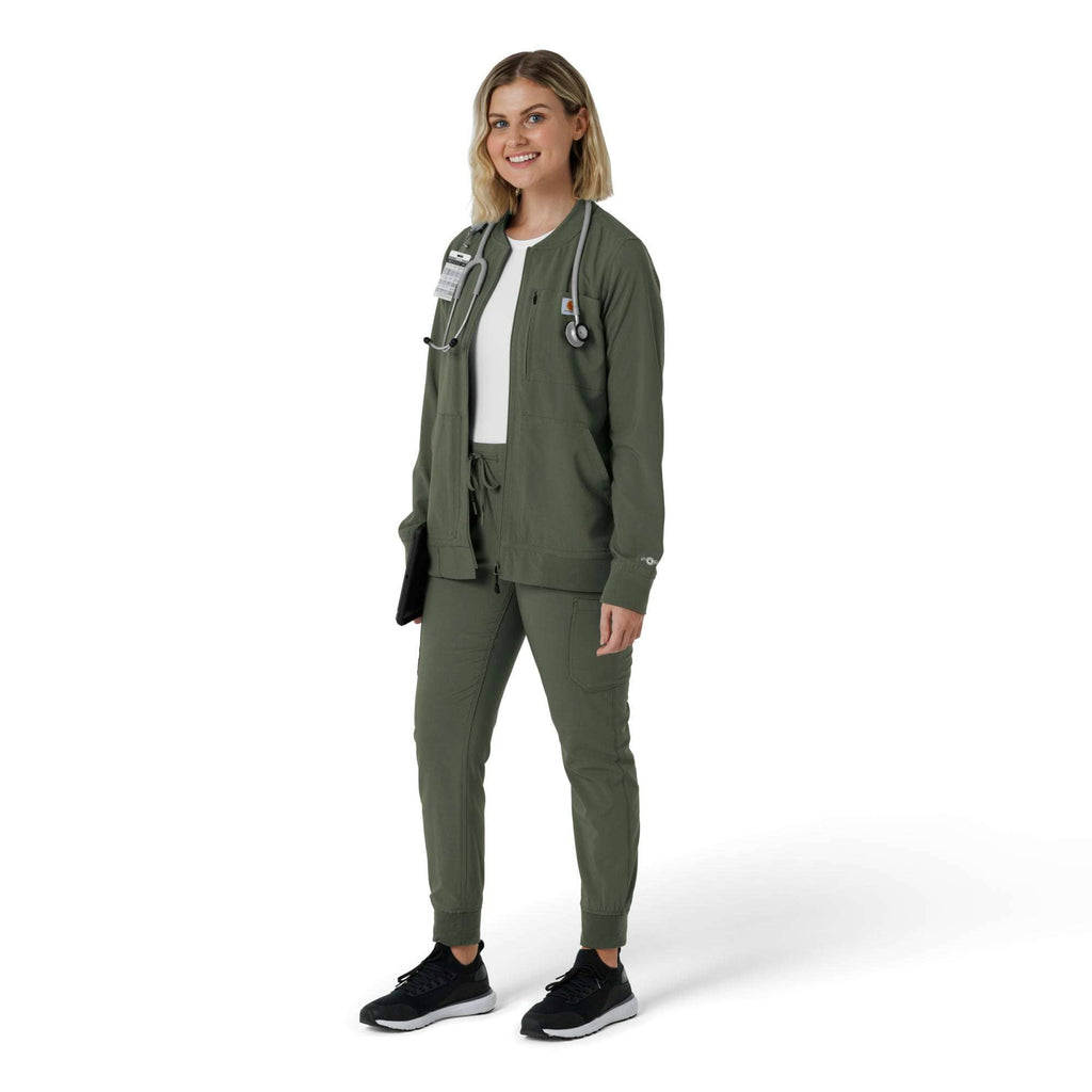 Women's force cross-flex lightweight scrub jacket