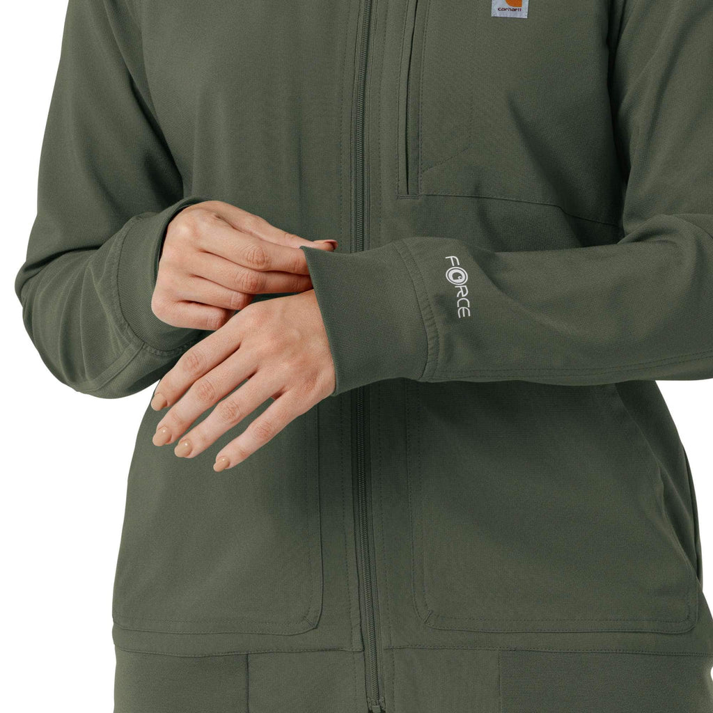 Women's force cross-flex lightweight scrub jacket