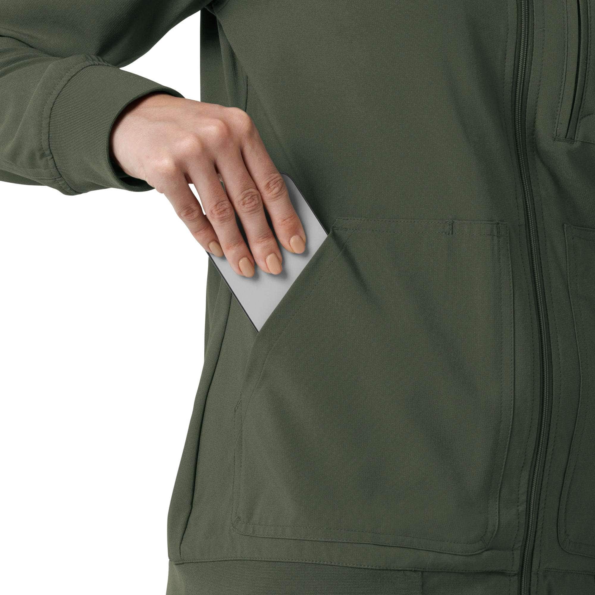 Women's force cross-flex lightweight scrub jacket