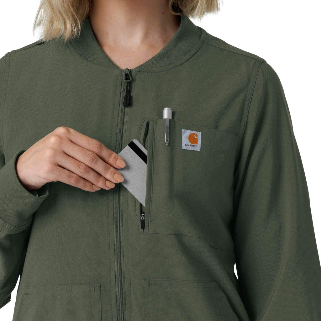 Women's force cross-flex lightweight scrub jacket