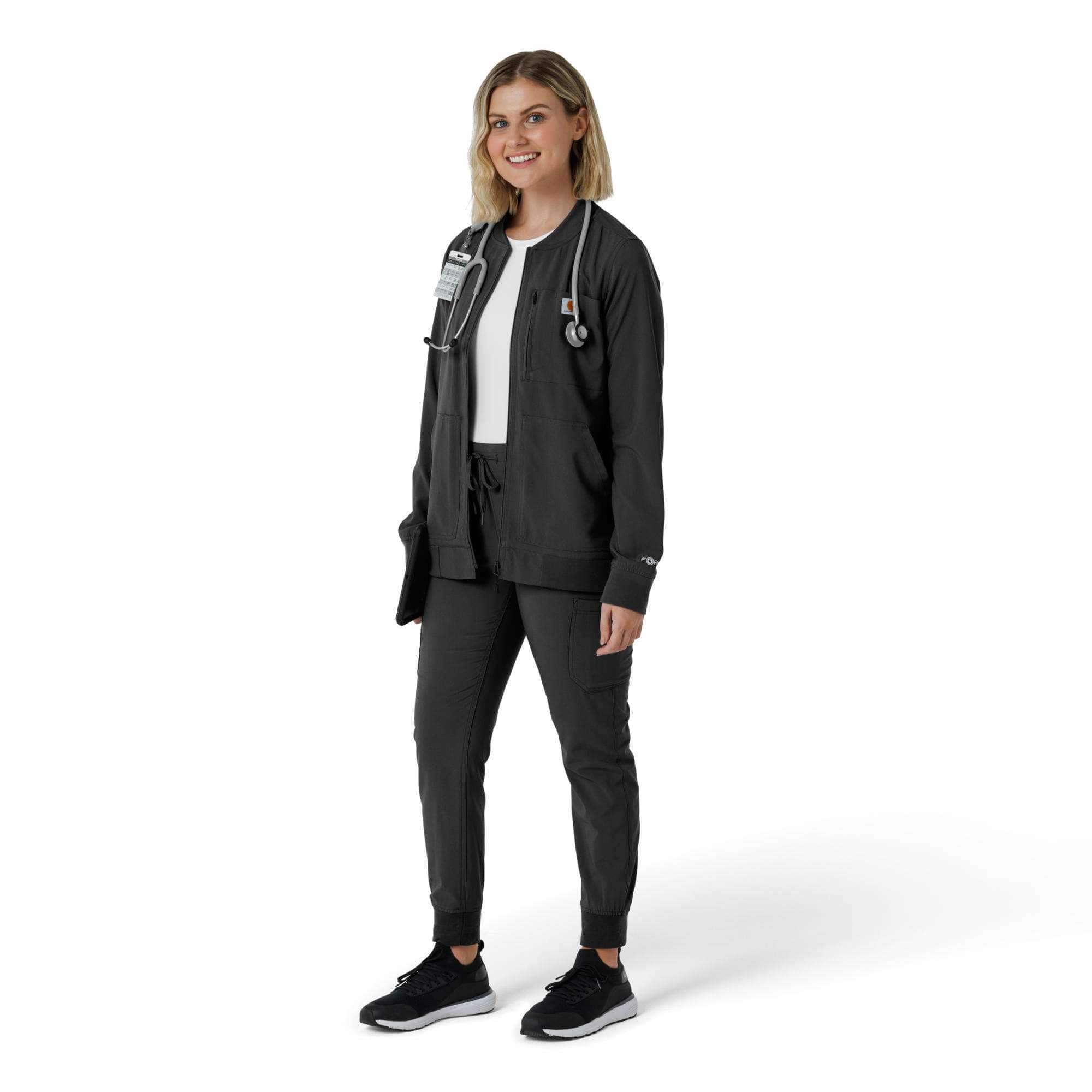 Women's force cross-flex lightweight scrub jacket