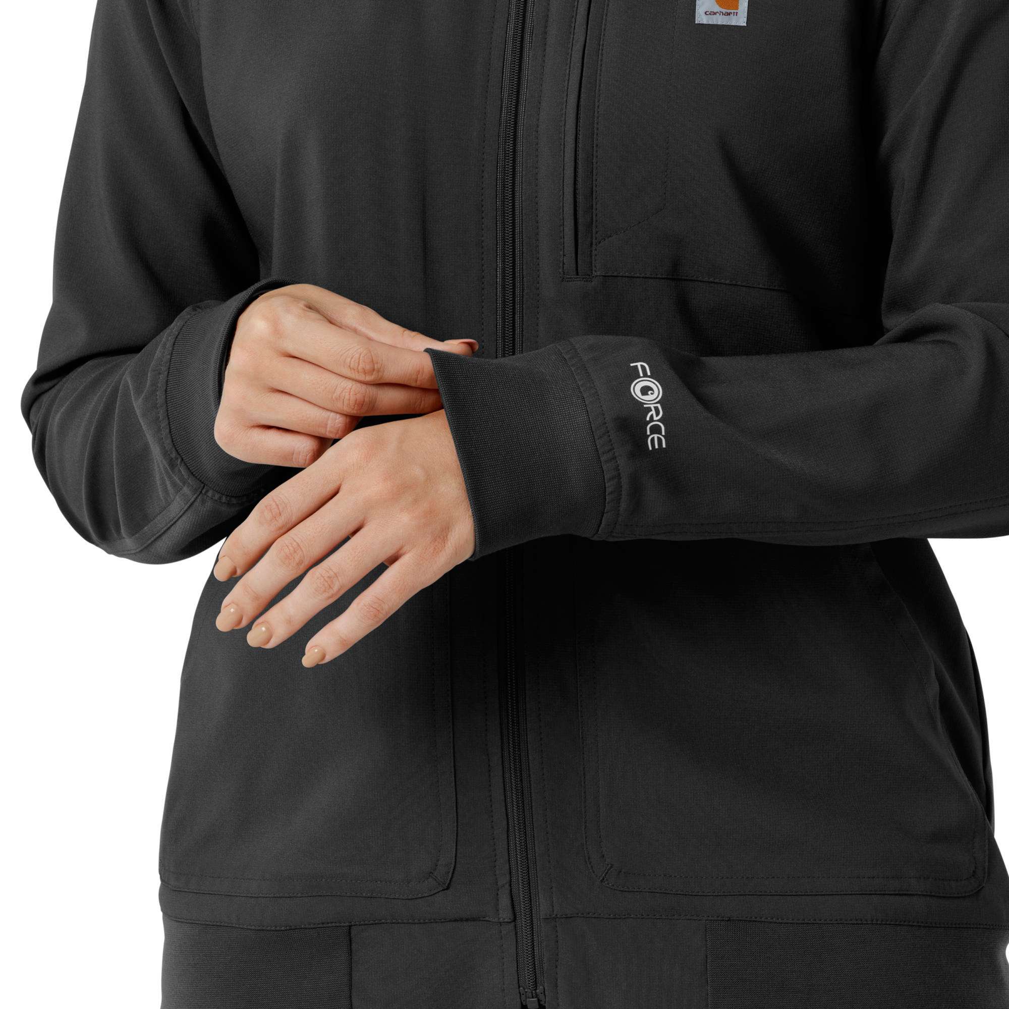 Women's force cross-flex lightweight scrub jacket
