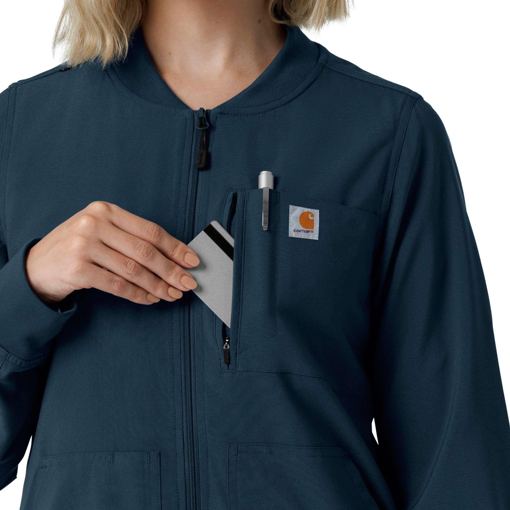 Women's force cross-flex lightweight scrub jacket
