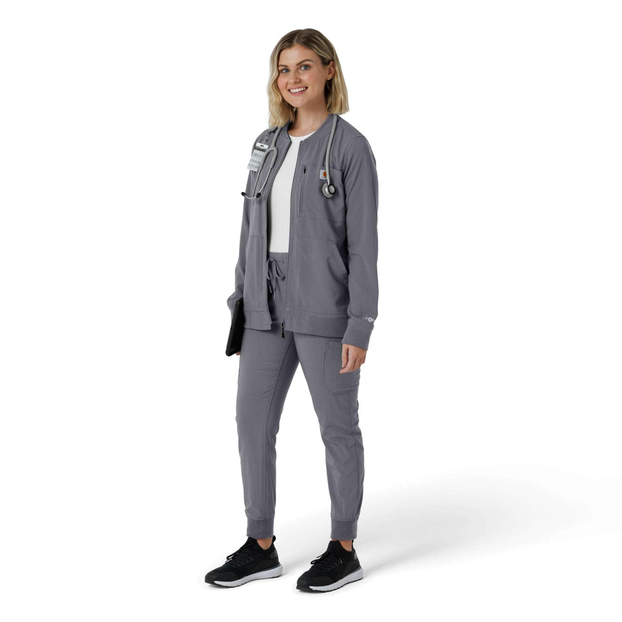 Women's force cross-flex lightweight scrub jacket