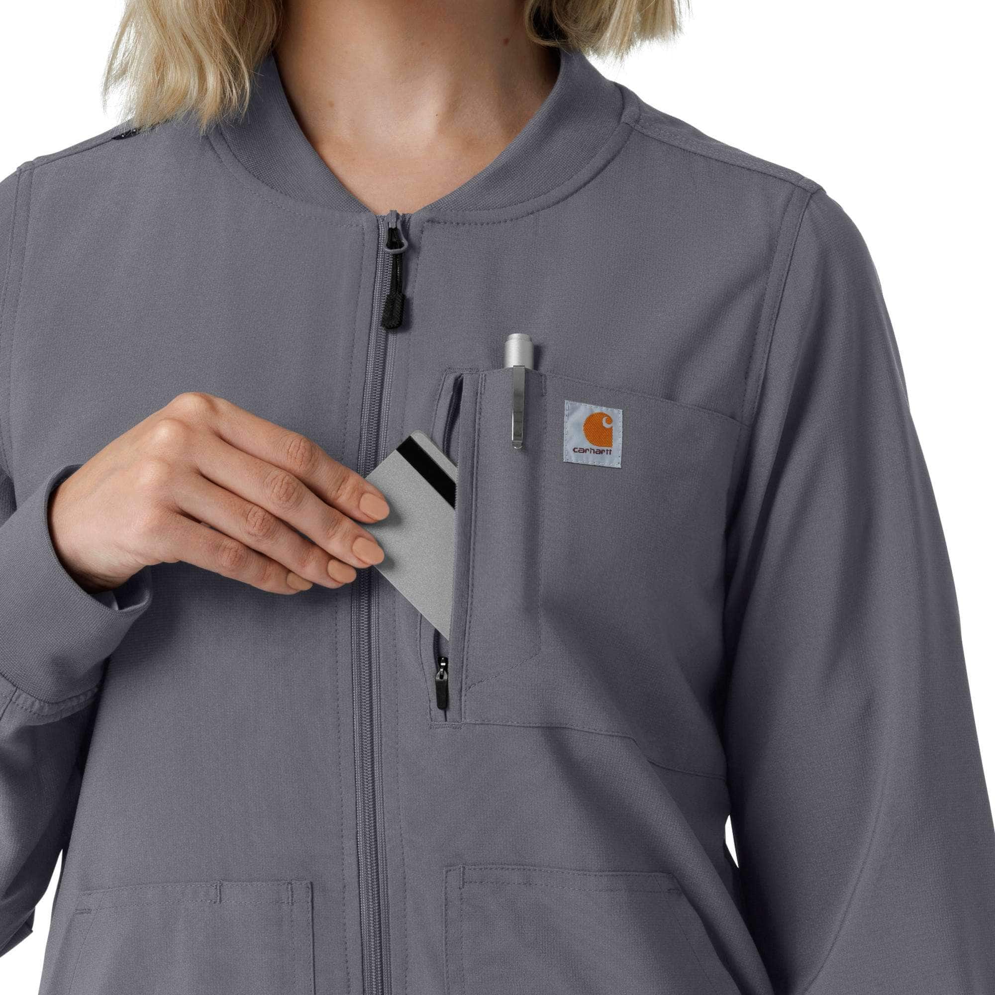 Women's force cross-flex lightweight scrub jacket