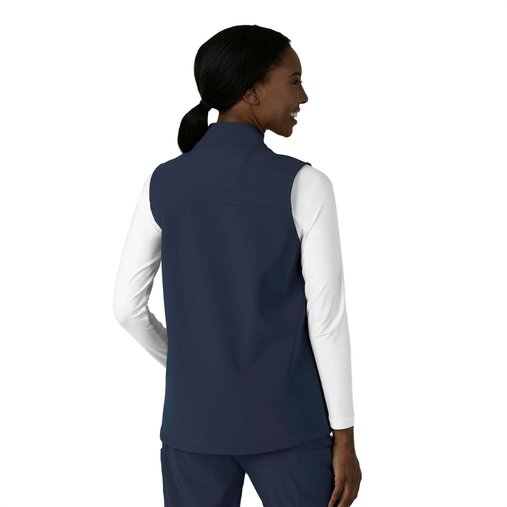 Women's rugged flex® bonded fleece scrub vest