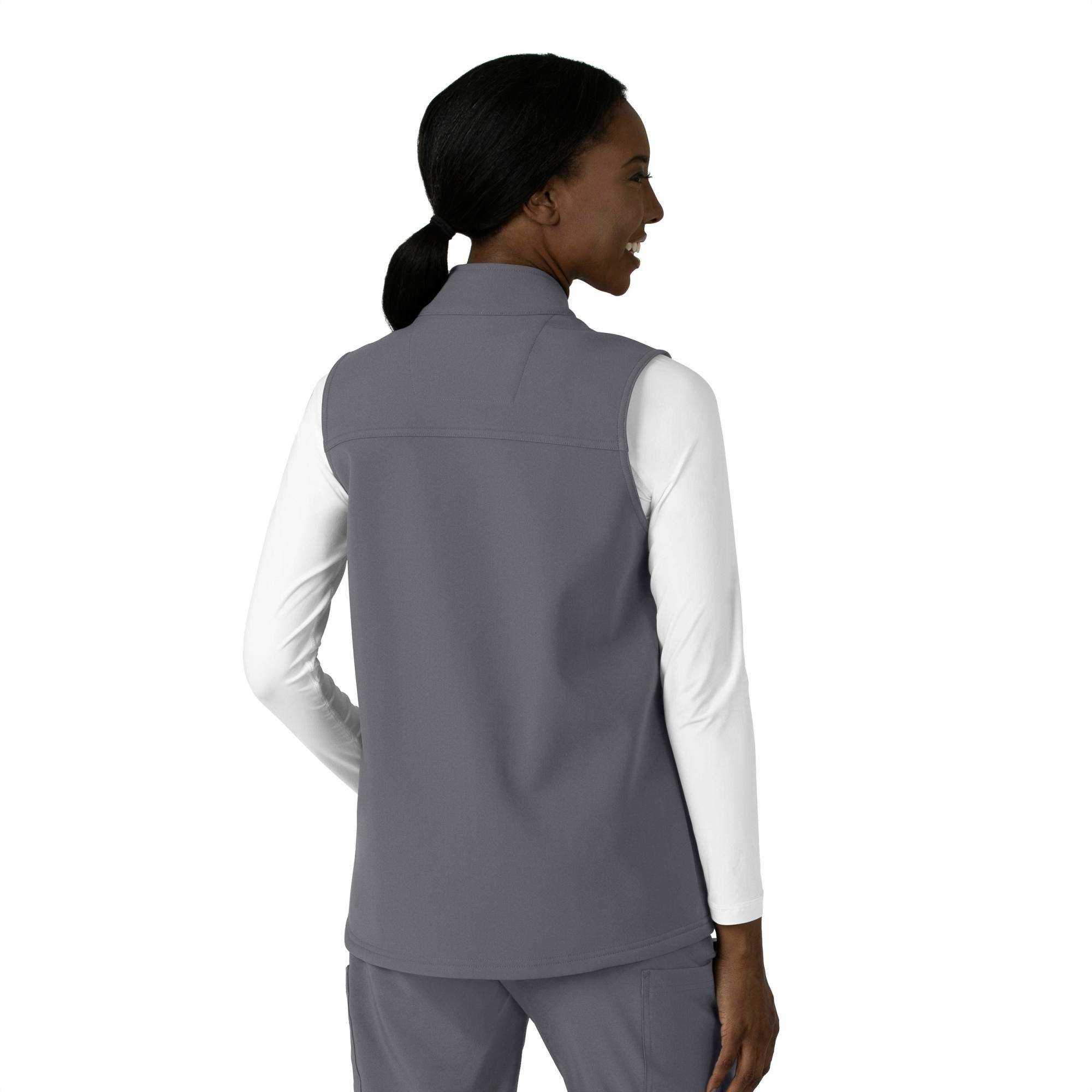Women's rugged flex® bonded fleece scrub vest