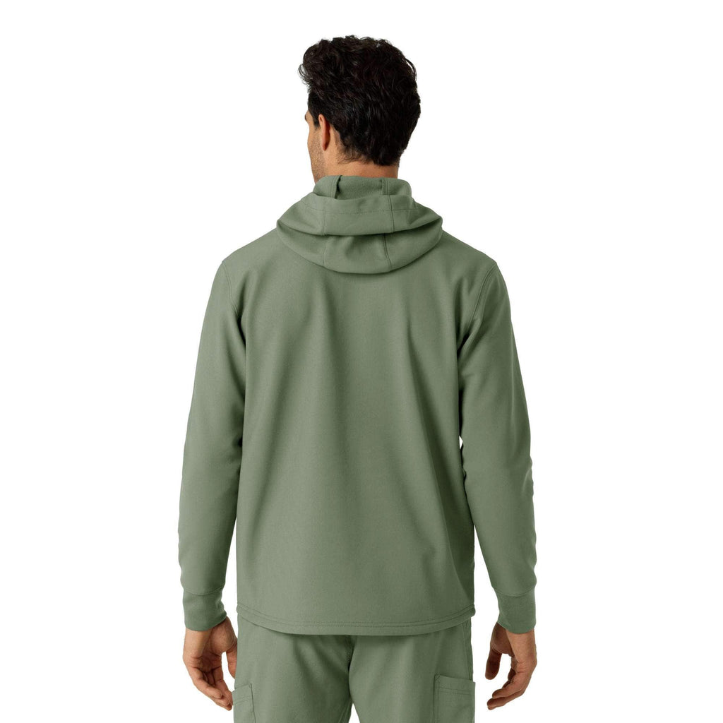 Bonded fleece scrub hoodie