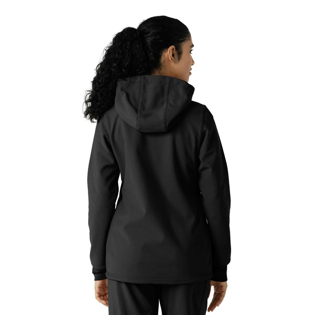 Women's bonded fleece scrub hoodie
