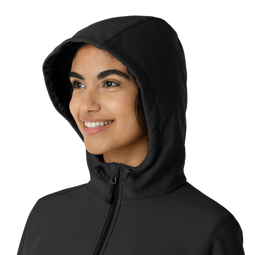Women's bonded fleece scrub hoodie