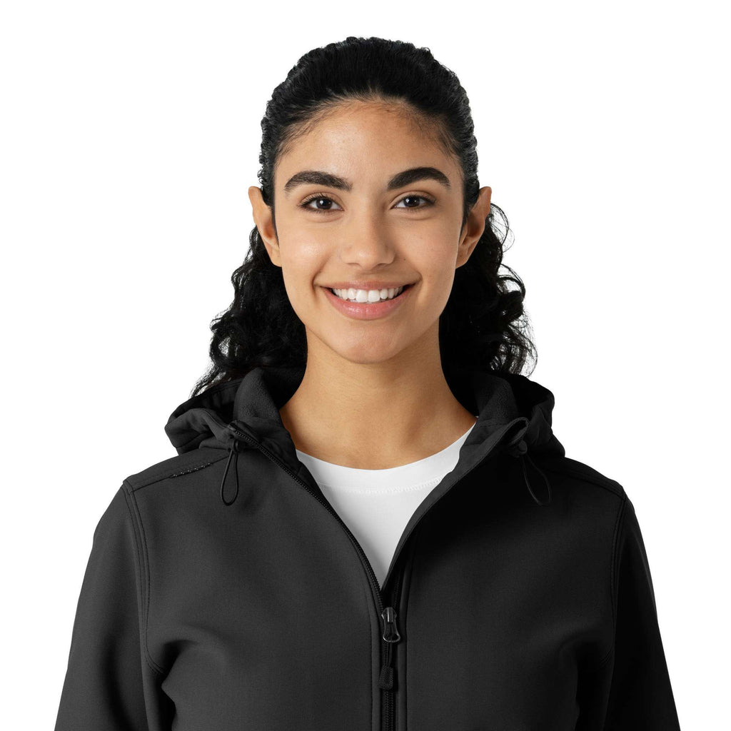 Women's bonded fleece scrub hoodie