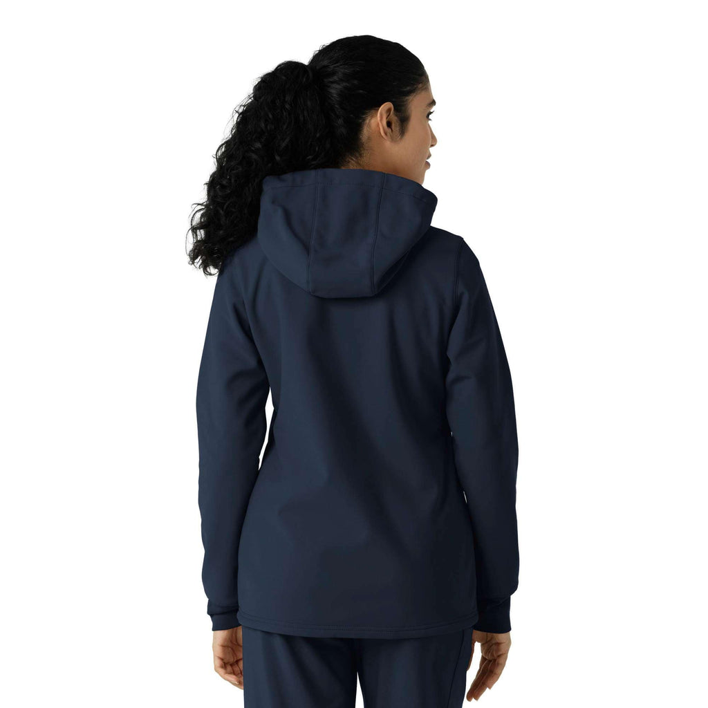 Women's bonded fleece scrub hoodie