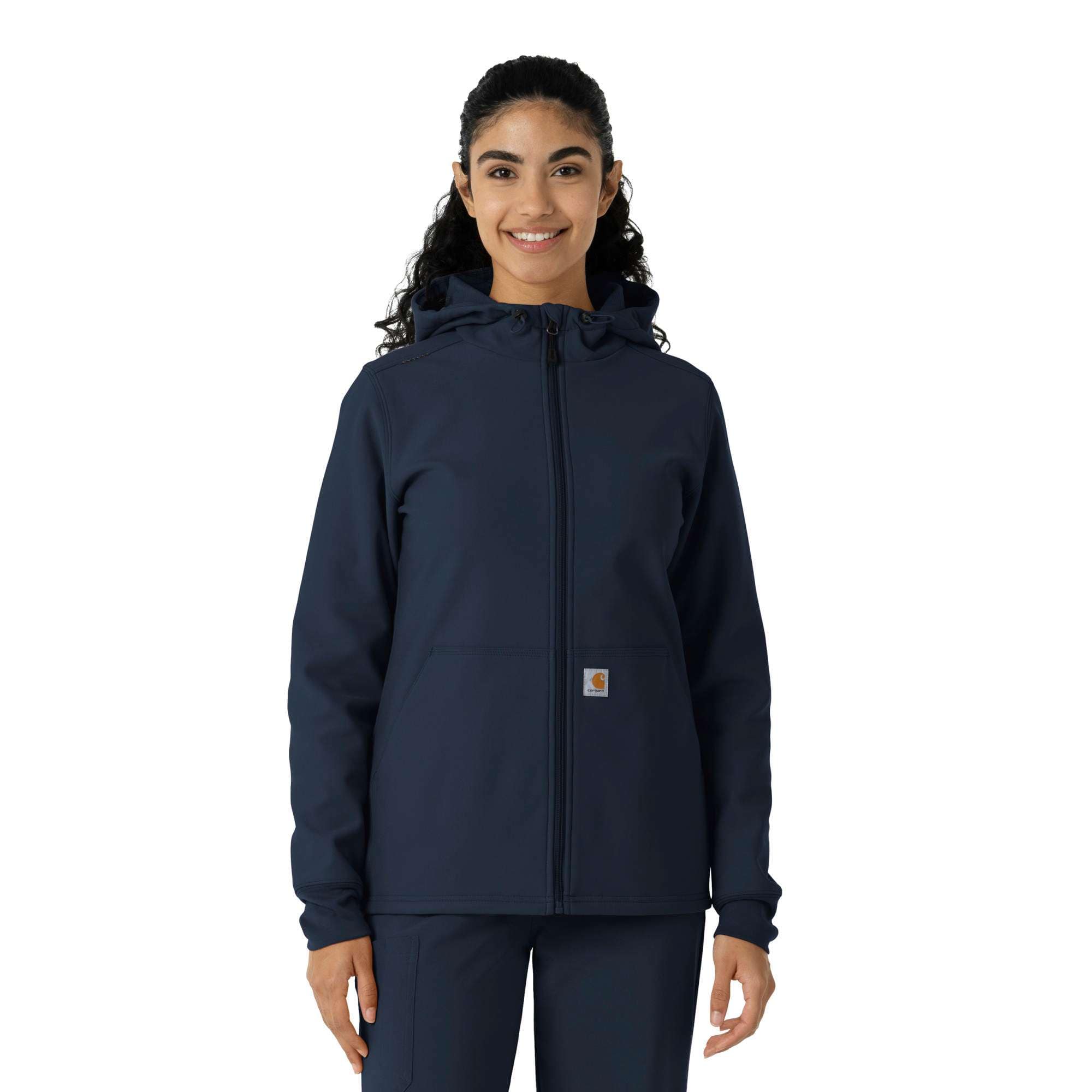 Women's bonded fleece scrub hoodie