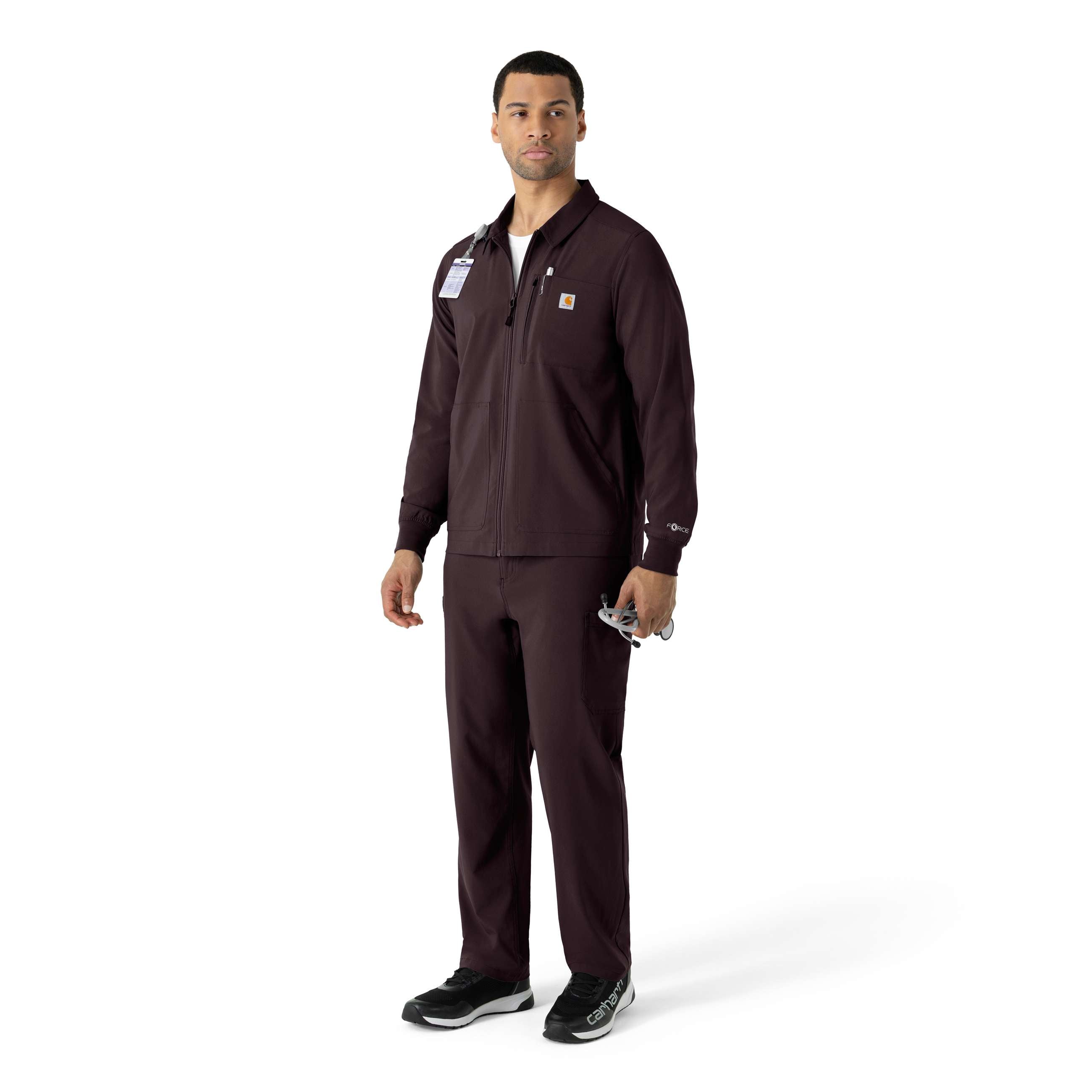 Force cross-flex lightweight scrub jacket