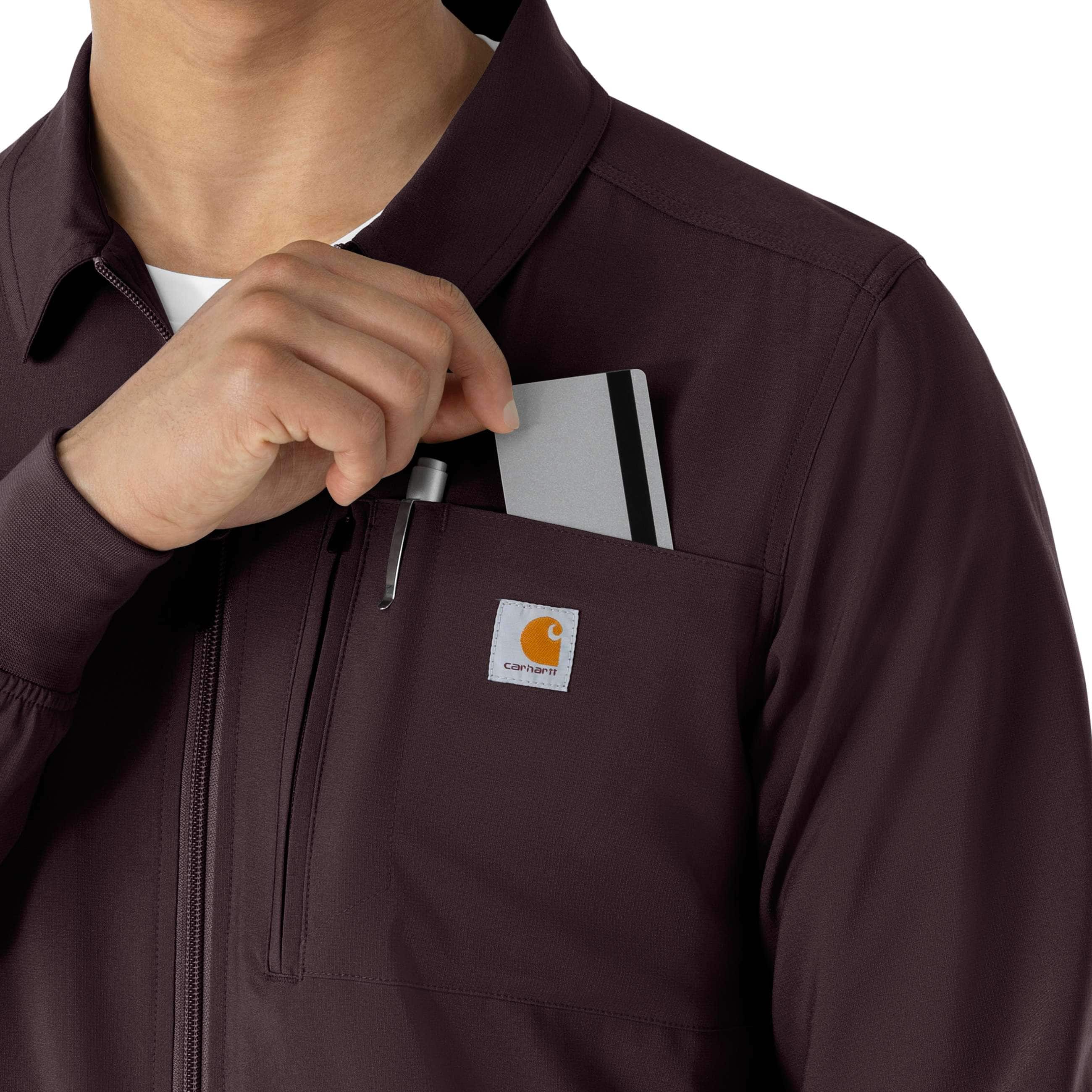 Force cross-flex lightweight scrub jacket