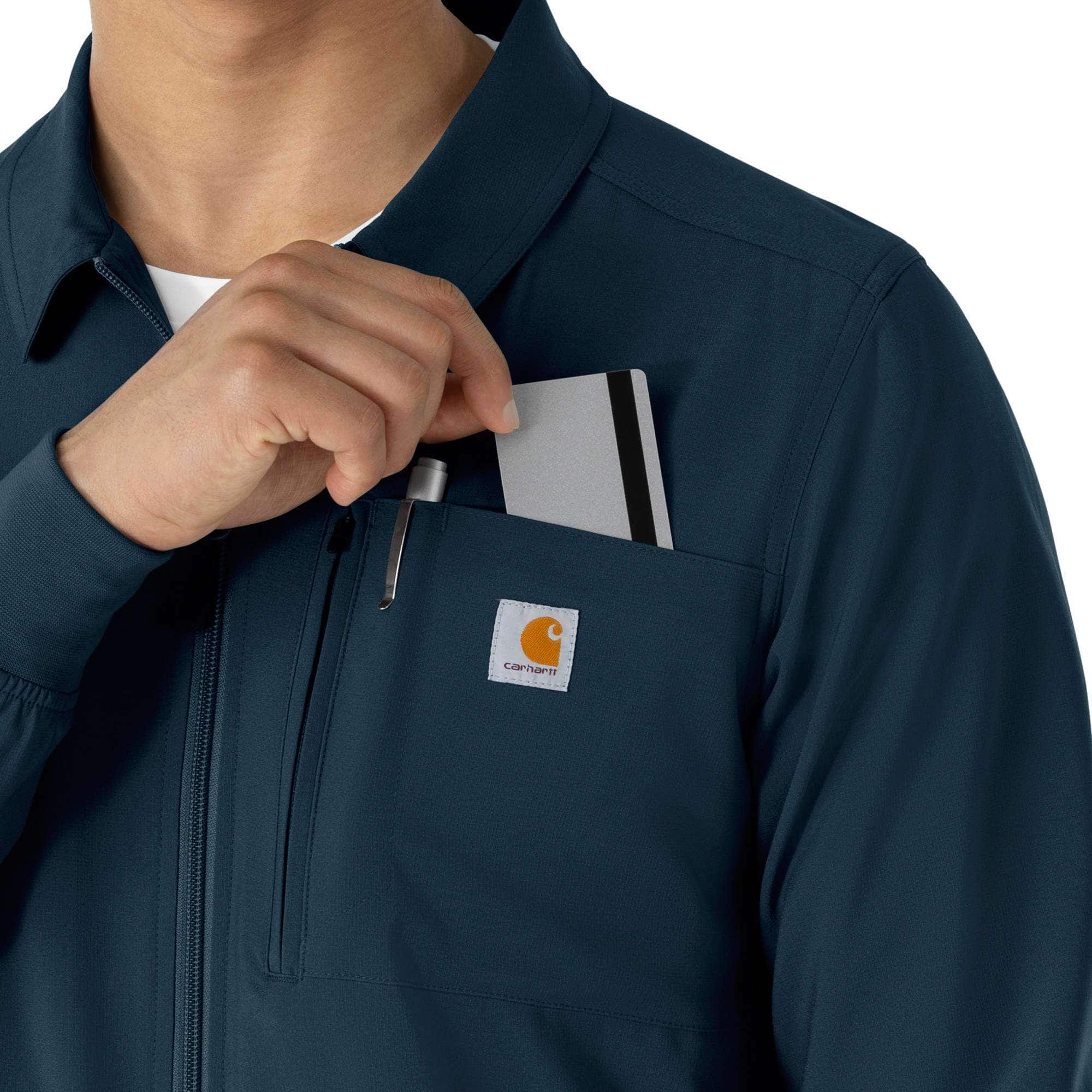 Force cross-flex lightweight scrub jacket