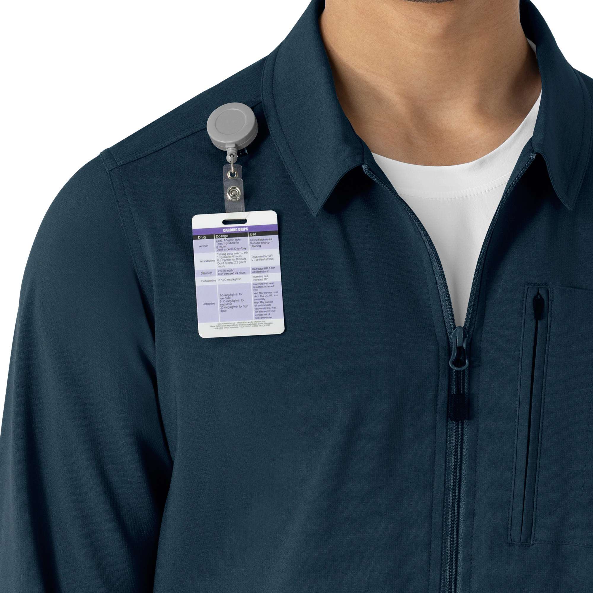 Force cross-flex lightweight scrub jacket