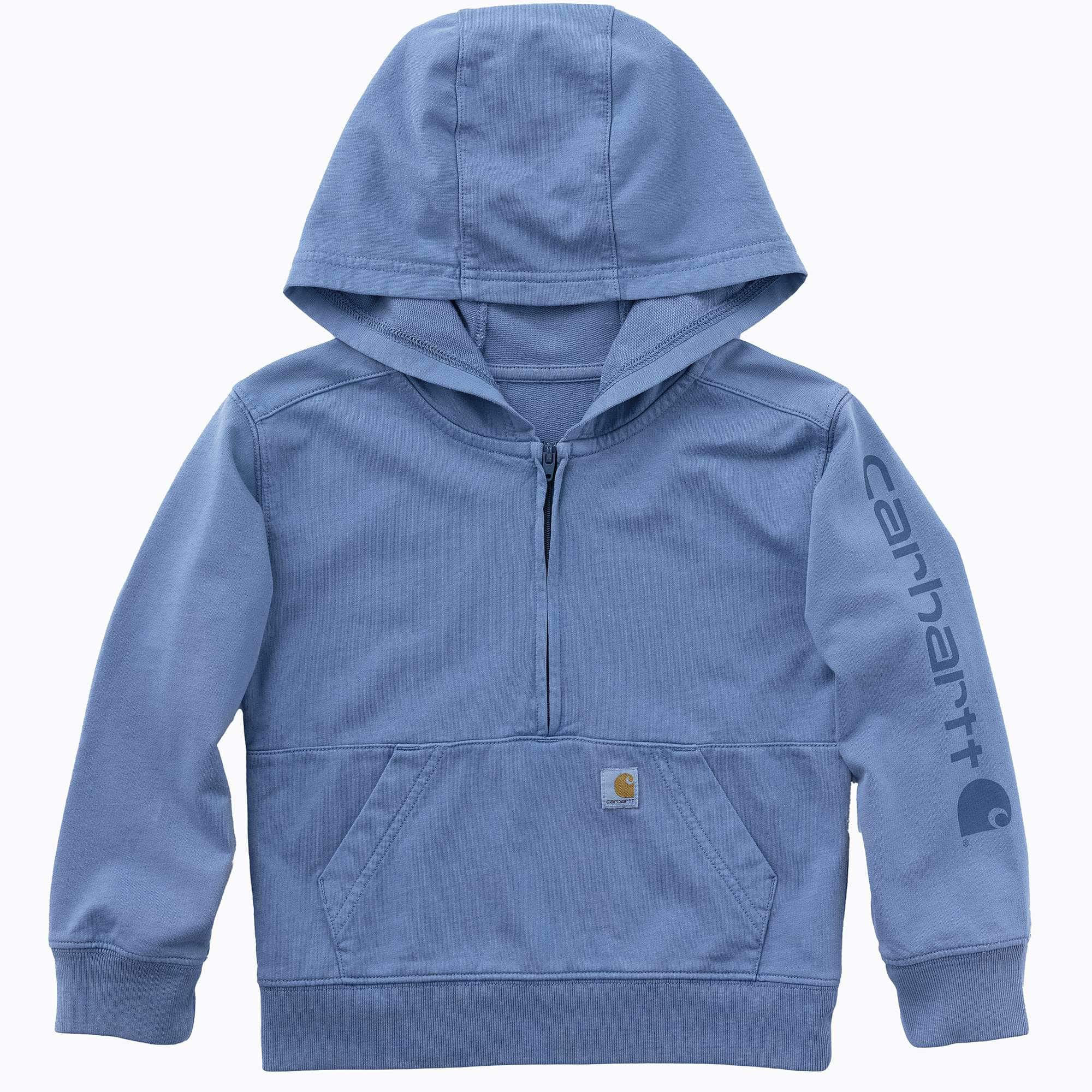 Kids' long sleeve re-engineered garment dye half-zip sweatshirt  (baby/toddler)