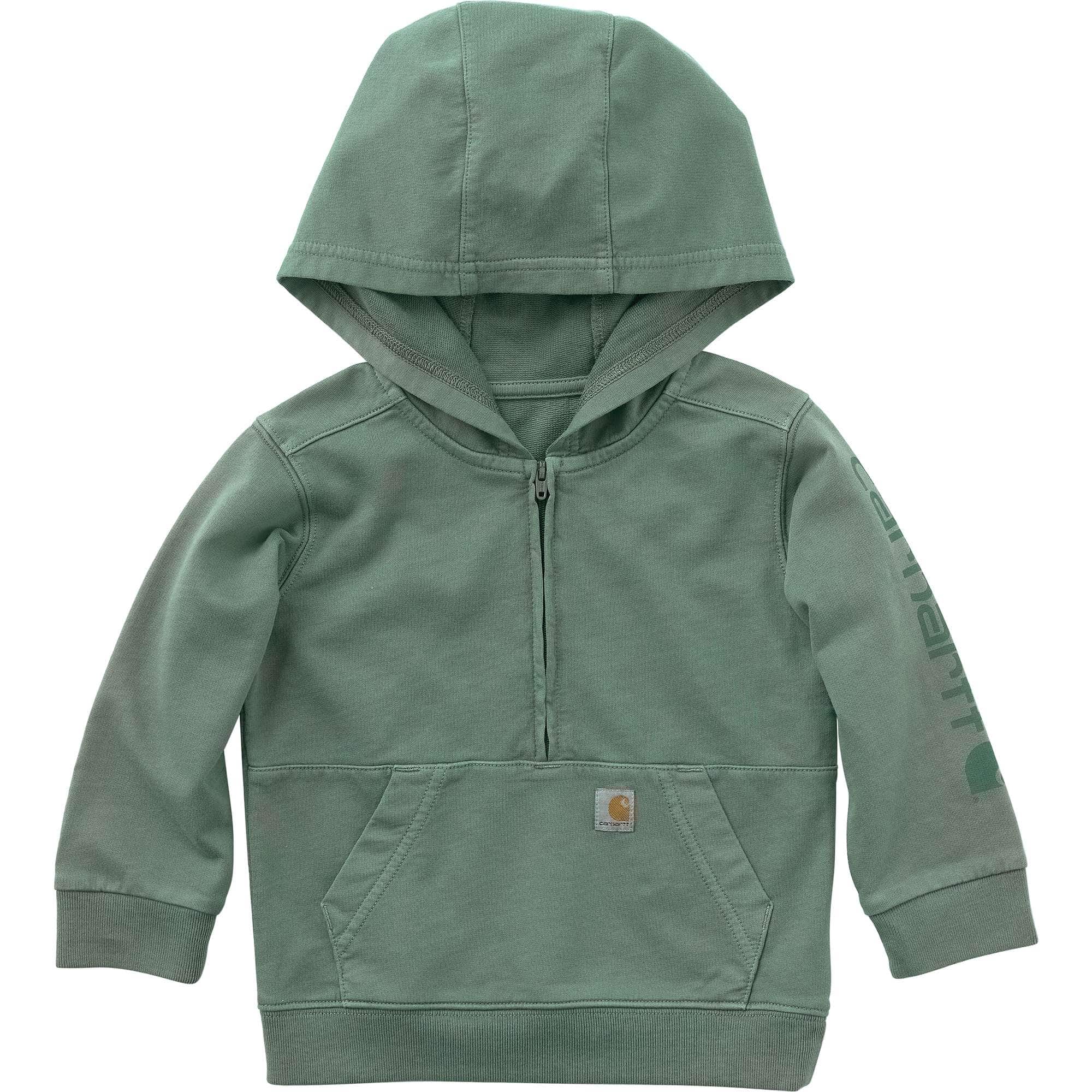 Kids' long sleeve re-engineered garment dye half-zip sweatshirt  (baby/toddler)