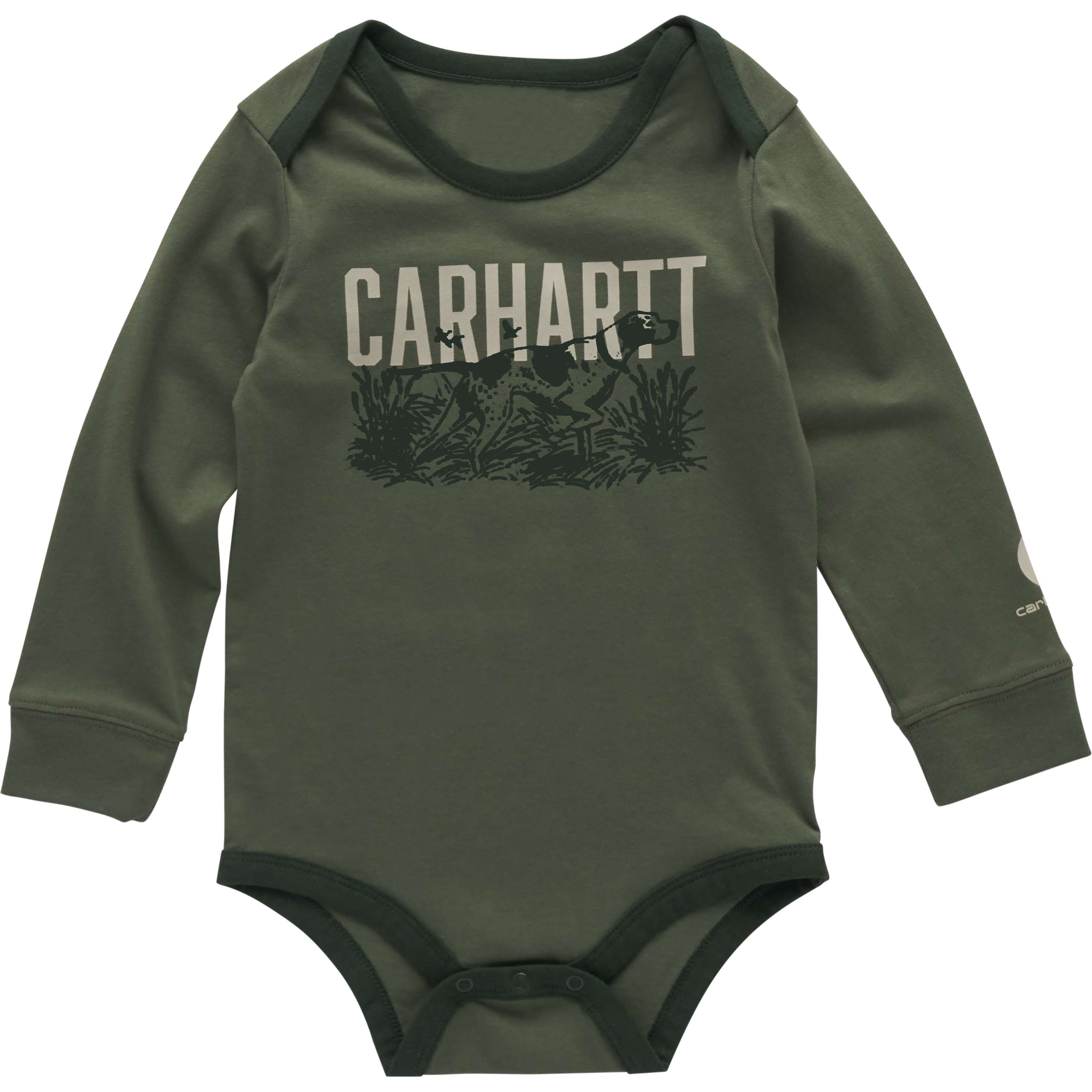 Boys' long sleeve dog bodysuit (baby)