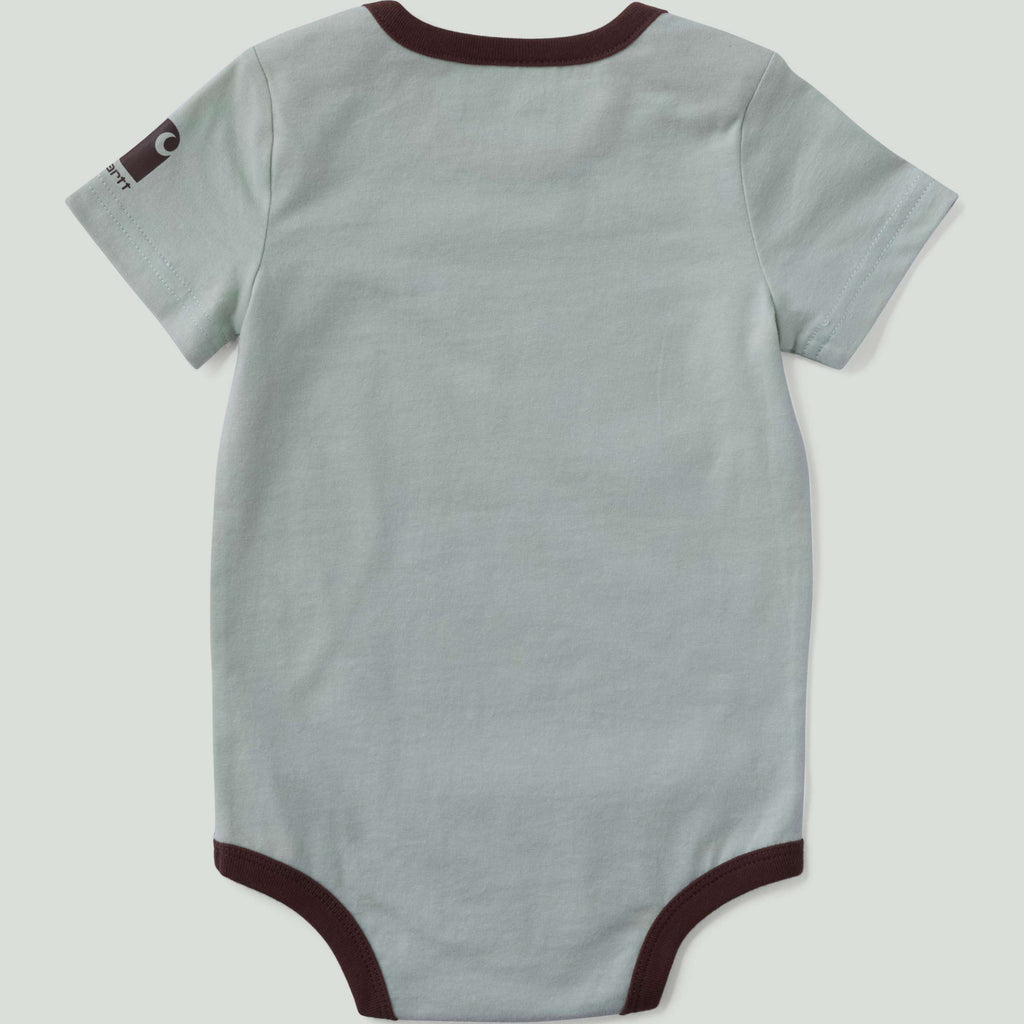 Boys' short sleeve dog bodysuit (baby)