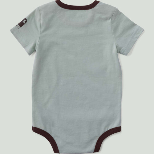 Boys' short sleeve dog bodysuit (baby)