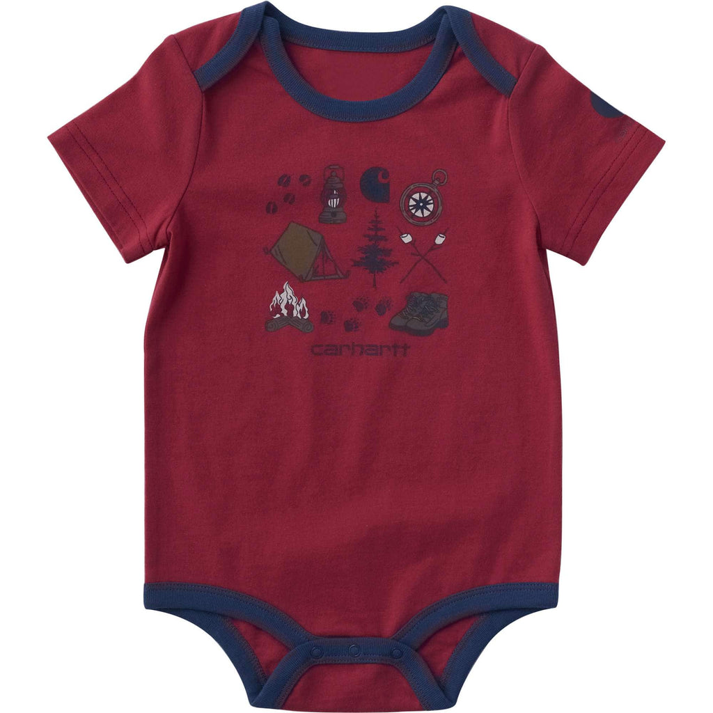 Boys' short sleeve camping bodysuit (baby)