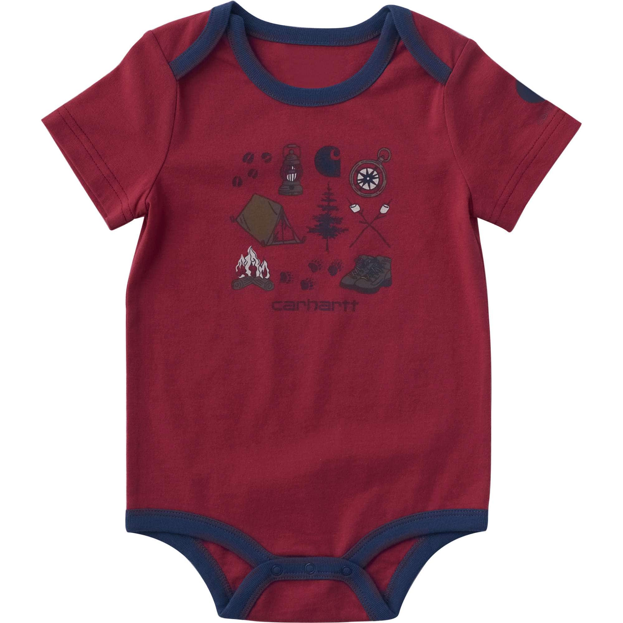 Boys' short sleeve camping bodysuit (baby)