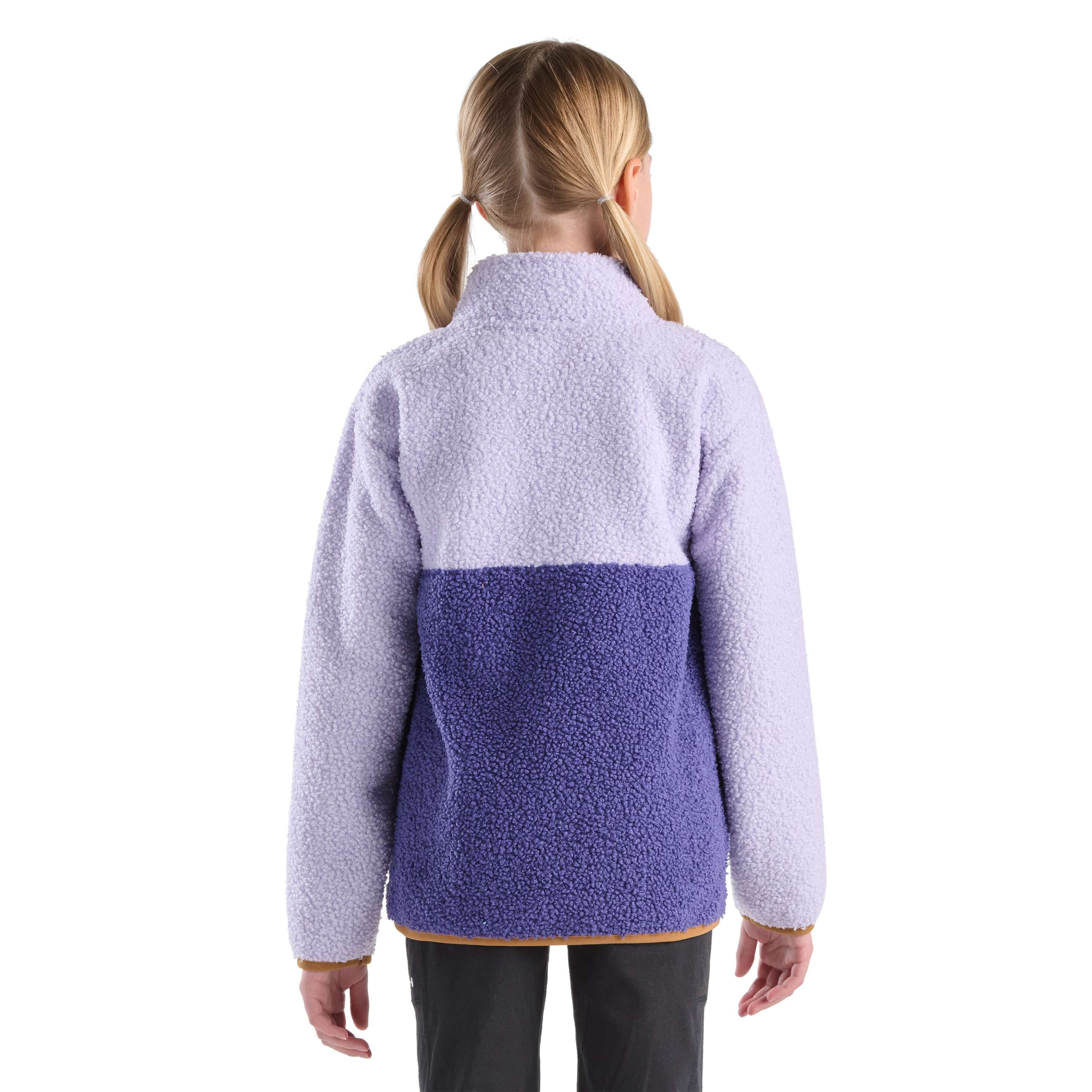 Girls' long sleeve fleece quarter-zip sweatshirt (toddler/child/youth)