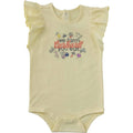 Girls' short ruffle sleeve veggie bodysuit (baby)