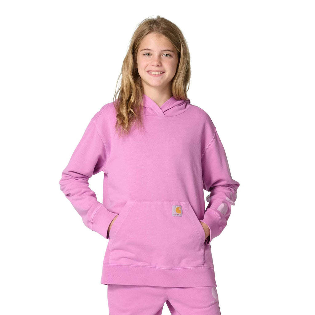 Girls' long sleeve re-engineered garment dye sweatshirt (child/youth)
