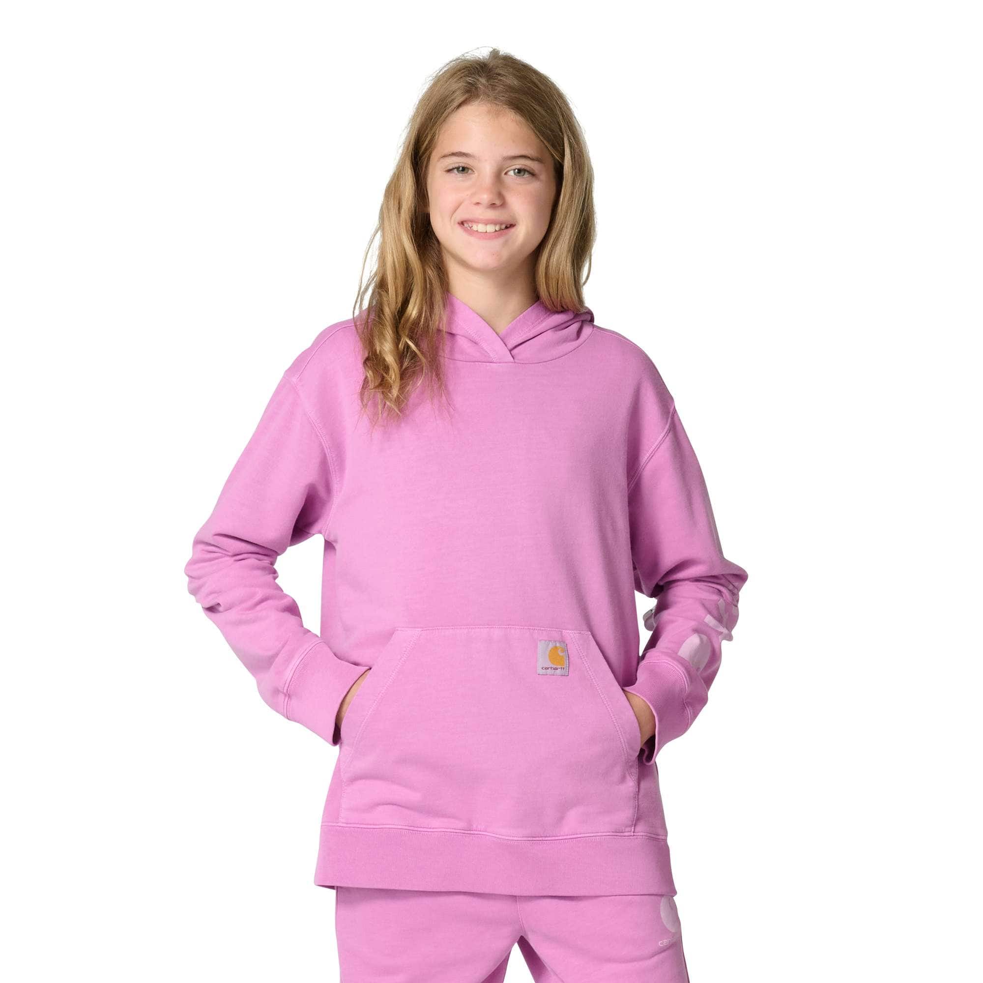 Girls' long sleeve re-engineered garment dye sweatshirt (child/youth)