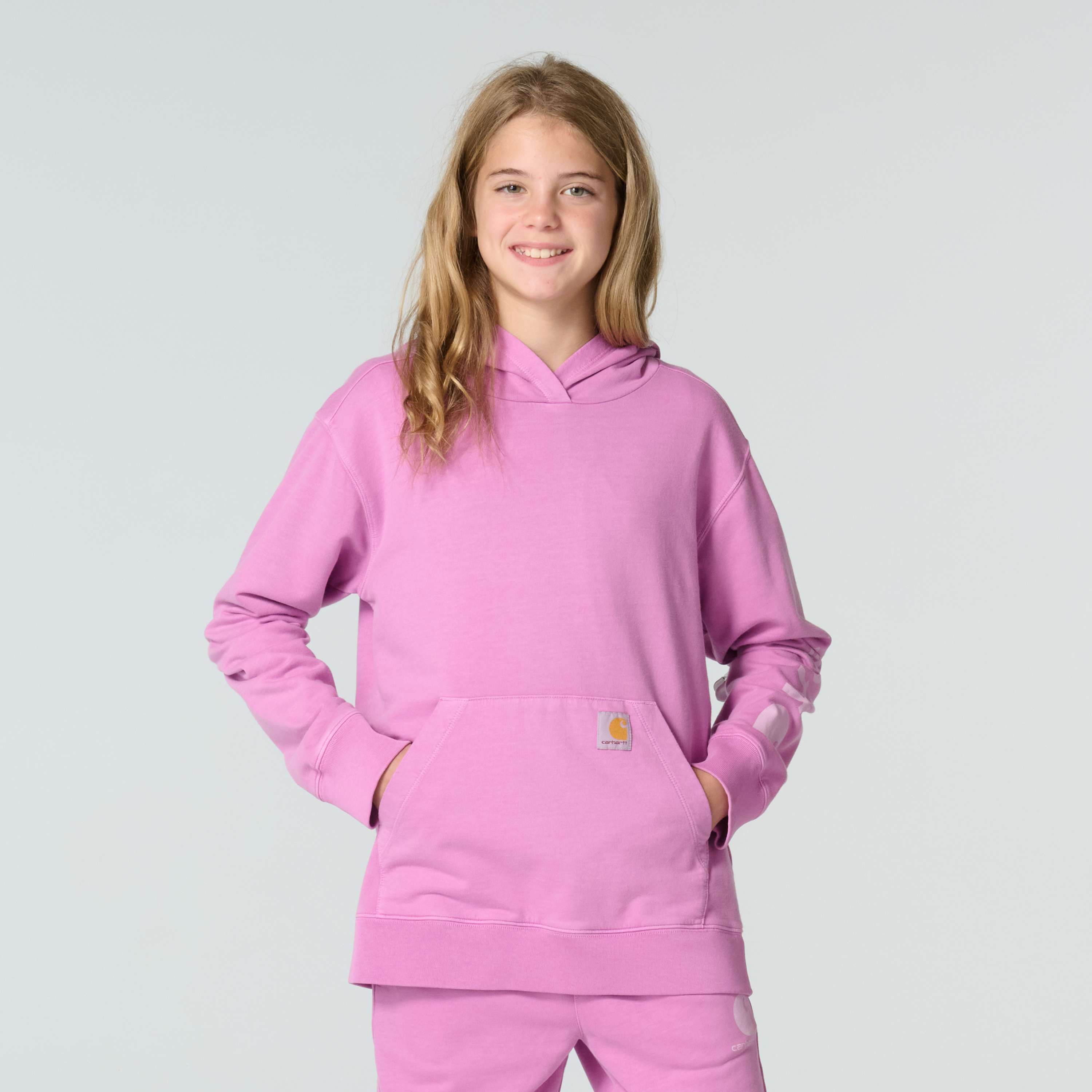 Girls' long sleeve re-engineered garment dye sweatshirt (child/youth)