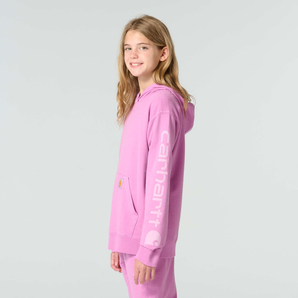 Girls' long sleeve re-engineered garment dye sweatshirt (child/youth)