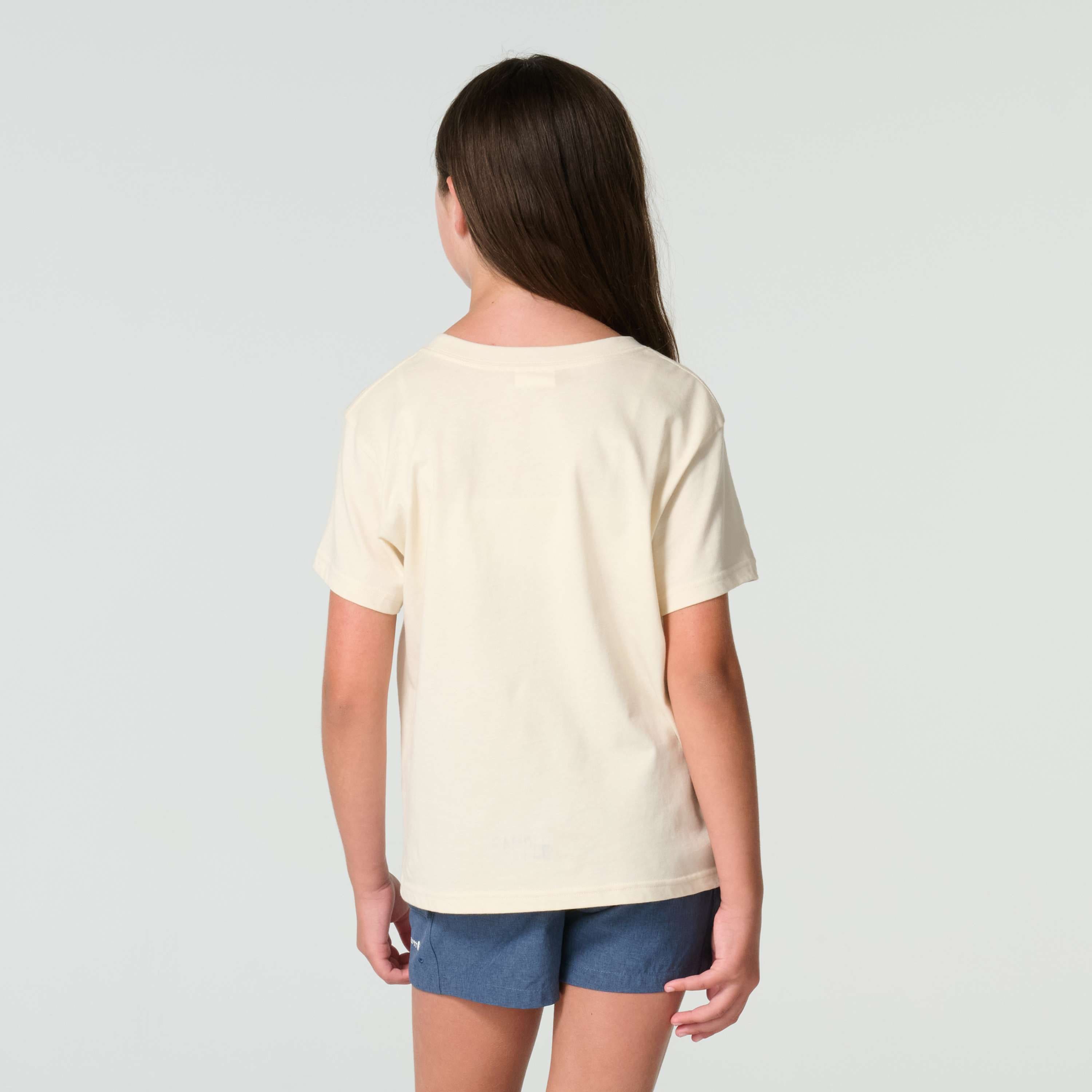 Girls' short sleeve garden pocket t-shirt (child/toddler/youth)
