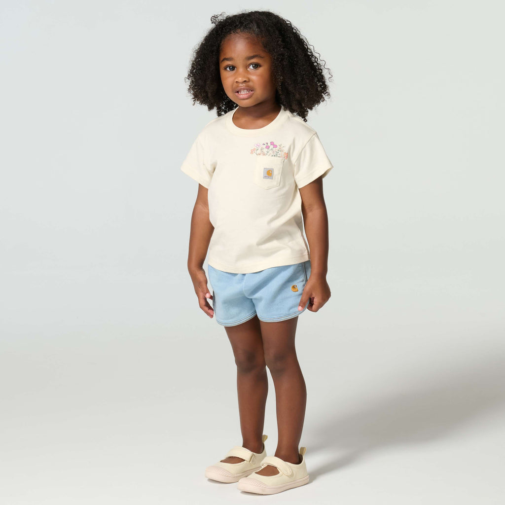 Girls' short sleeve garden pocket t-shirt (child/toddler/youth)