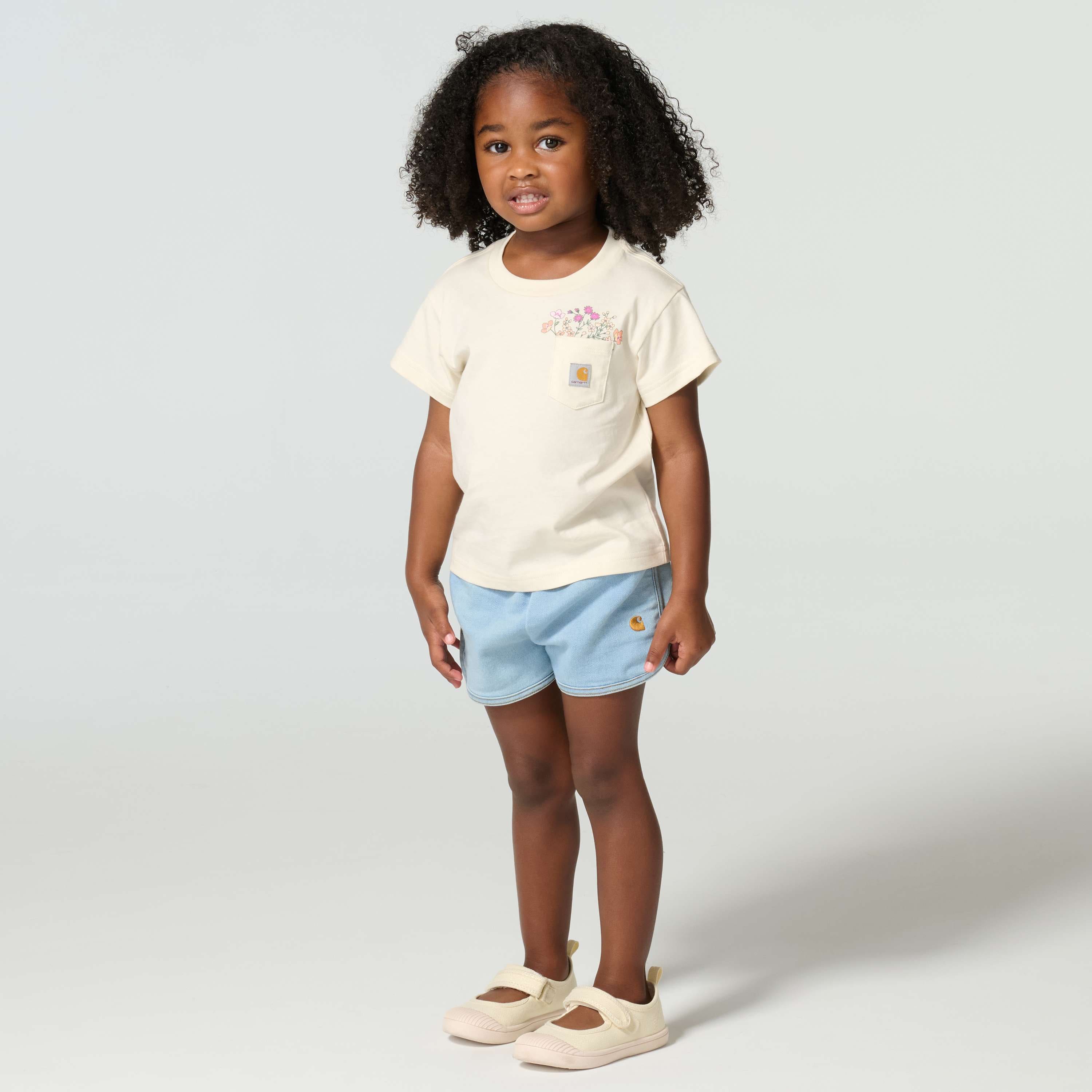 Girls' short sleeve garden pocket t-shirt (child/toddler/youth)