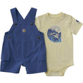 Boys' 2-piece short sleeve bodysuit & cargo pocket shortall set (baby)