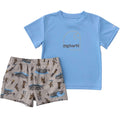 Boys' 2-piece short sleeve sun defender® force® shirt & woven short set (baby)