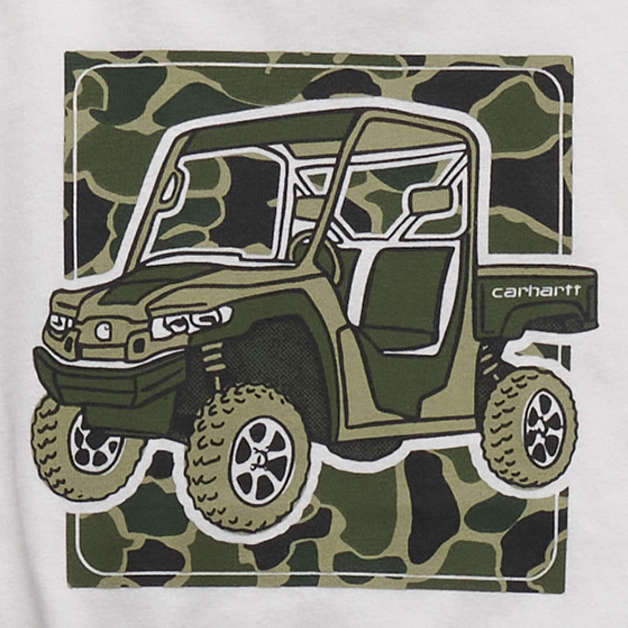 Boys' 3-piece camo vest, long-sleeve t-shirt & pant set (toddler)
