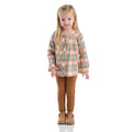 Girls' 2-piece long sleeve flannel top & legging set (toddler)
