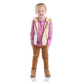 Girls' 3-piece vest, printed t-shirt & legging set (toddler)