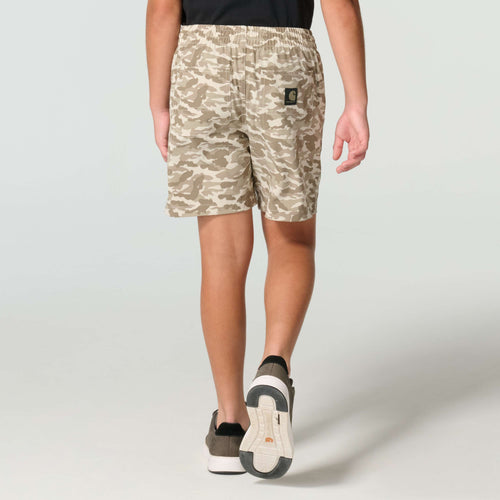 Boys' elastic waistband rugged flex™ ripstop camo short (child)