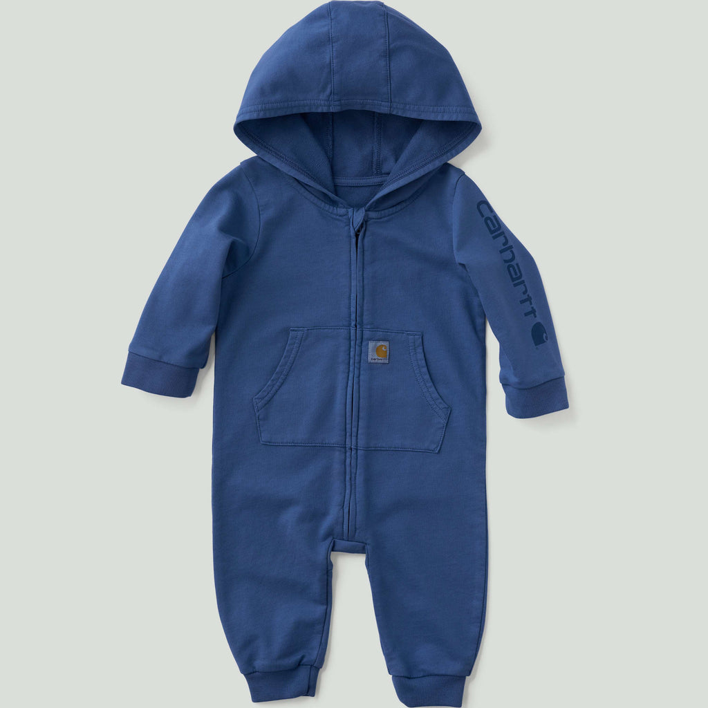 Boys' long sleeve re-engineered garment dye hooded coverall  (baby)