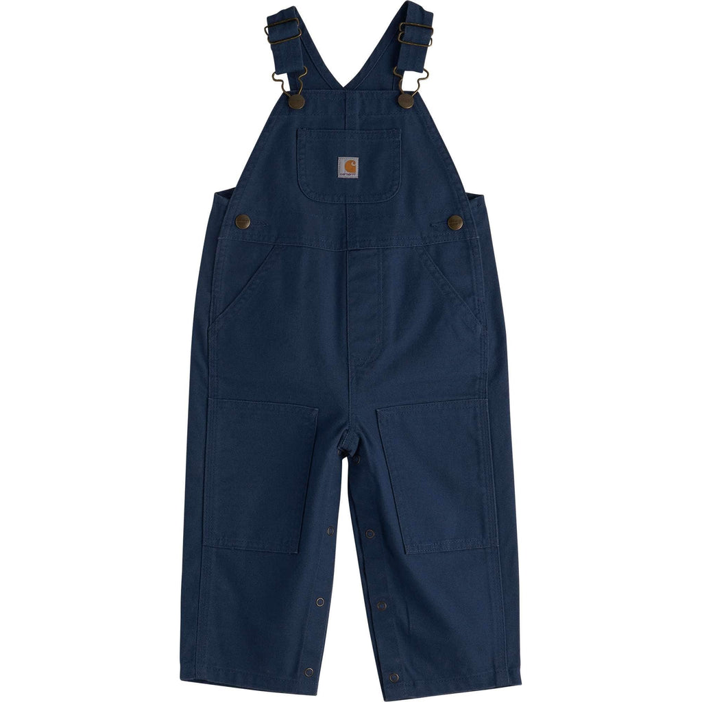 Girls' loose fit canvas bib overall (baby)