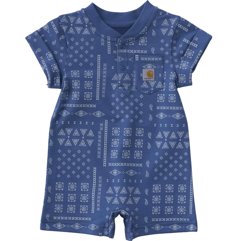 Kids' short sleeve french terry romper (baby)